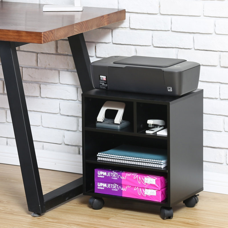 Fitueyes Mobile Printer Stand with Wheels & Reviews Wayfair